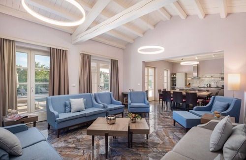 Rezanci Villa | Design Villa Terra* with 48m² pool, hot tub, golf court, fitness & spa house
