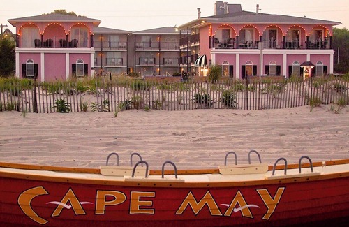Cape May Hotel | Direct Beach access! 2 queen beds private balcony, plus an ocean to the left.