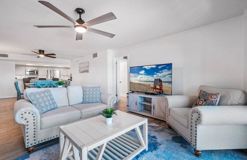 Ormond-by-the-Sea Condo | Direct oceanfront corner with private balcony, heated beachfront pool and garage parking