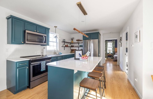 Kennebunk House | Discover Bungalow Wharf in Kennebunk: renovated home near Gooch's Beach & shops