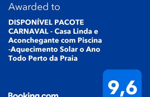 Florida House | DISPONIVEL NATAL E REVEILLON - Casa Linda e Aconchegante com Piscina -Aquecimento Solar o Ano Todo Perto da Praia