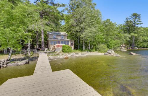 Dedham House | Dock, Beach, Views Rustic Green Lake Cottage