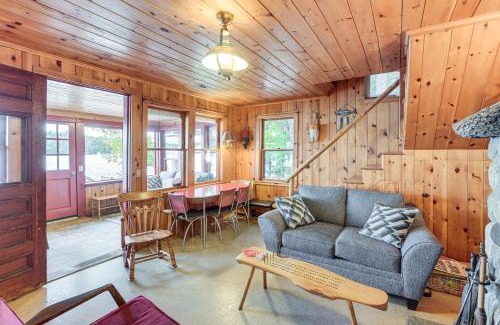 Dedham House | Dock, Beach, Views Rustic Green Lake Cottage