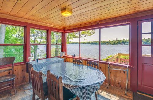 Dedham House | Dock, Beach, Views Rustic Green Lake Cottage