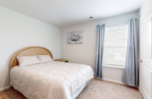 Surfside Beach House | Dog-friendly home with a patio, home office, washer/dryer, & central AC