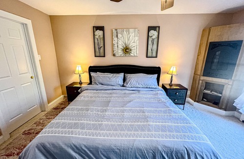 West Dover House | Dog-friendly home with a firepit, furnished deck, game room, & washer/dryer