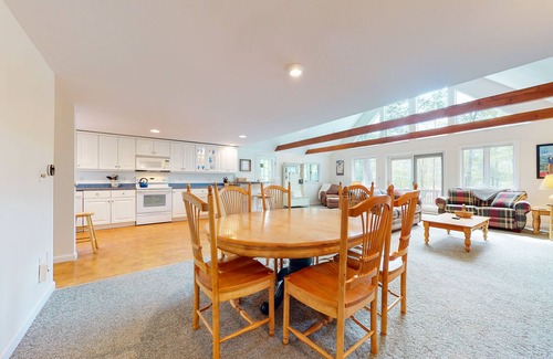 Birchview by the Saco House | Dog-friendly, waterfront home on the Saco River with private hot tub & fireplace
