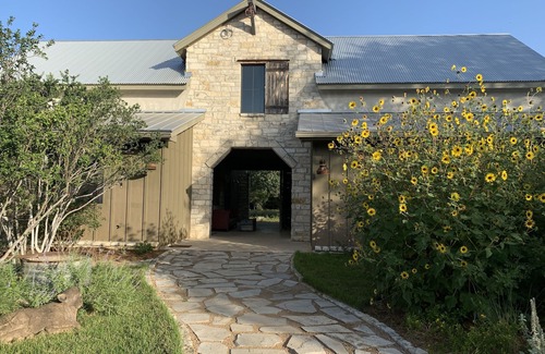 Kendall County House | Dog-Trot Home on secluded acreage with pool and game room.