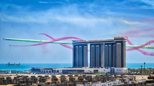 El Alamein Apartment | Down Town New Alamien overlooking iconic towers, hotels and sea