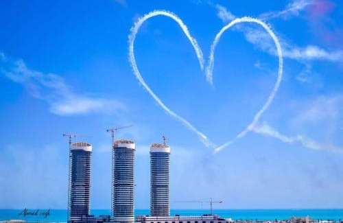 El Alamein Apartment | Down Town New Alamien overlooking iconic towers, hotels and sea