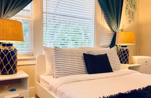 Cortez Hill Apartment | Downtown Nautical Studio Decorated by Sailors!