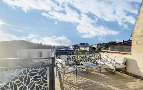 Quartier Administrations Apartment | Duplex 120m2 terrasse vue sur Nîmes