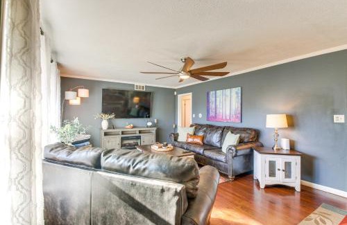 Midwest City House | Easy OKC Access! Quiet Home with Yard and Workspace