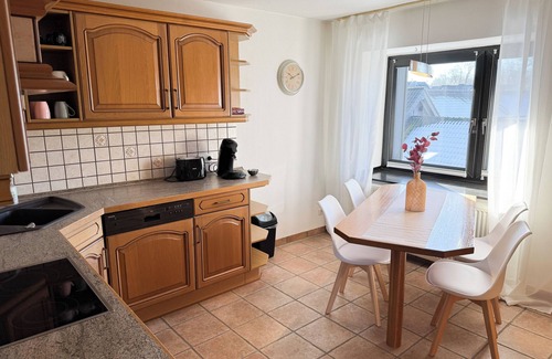 Konzen Apartment | Eifelstube | 130qm large Apartment in Monschau with fireplace and table football