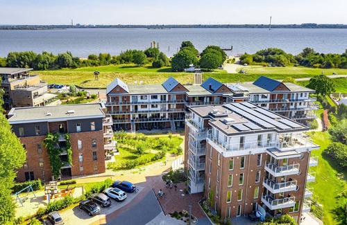 Krautsand Apartment | Elbe view apartment D2 R2 - south-facing terrace - Ferien auf Krautsand GmbH