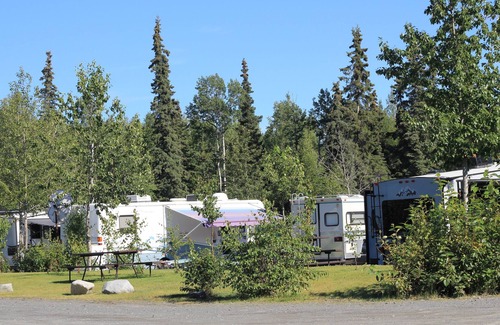Kenai RV Rental | Enjoy Alaska RV Style full hookup site, RV not included
