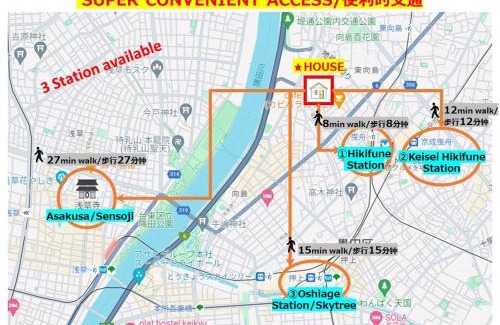 Sumida Apartment | Entire Apartment Skytree 貸切 整套出租 Max4 People 最大4人 8min to sta 车站步行8分钟 36m2