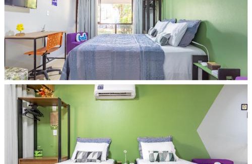 Asa Norte Apartment | Estúdio aconchegante e funcional, cama casal ou 2 de solteiro, ar-cond, wi-fi, Netflix e cozinha