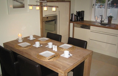 Borkum Apartment | Exclusive 5*FeWo with sea view, roof terrace and gas fireplace.