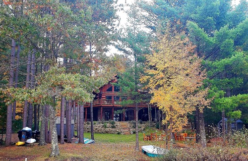 Elcho House | Executive Log Home on Beautiful Lower Post Lake All Seasons