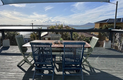 Crowdy Head House | Fabulous views from the deck across Crowdy Bay,the harbour,ocean and hinterland.