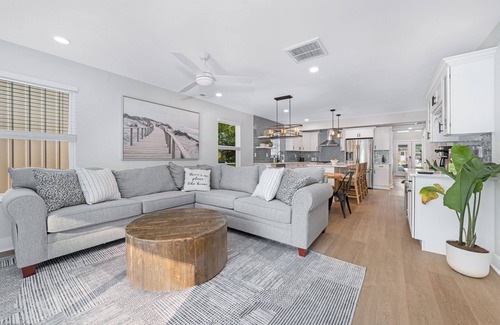 Del Haven House | Family and pet friendly oasis with firepit and game room steps from Delaware Bay