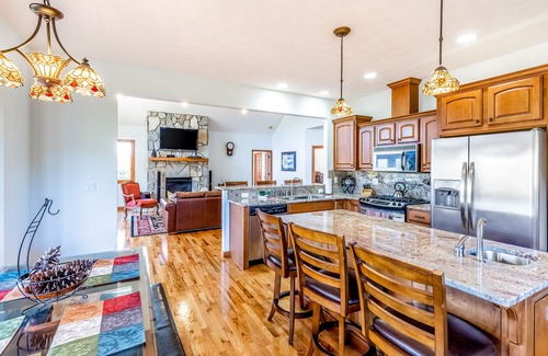 River Ridge House | Family-Friendly Mountain View Retreat w/3 Decks, Game Room, Grill, & Free WiFi