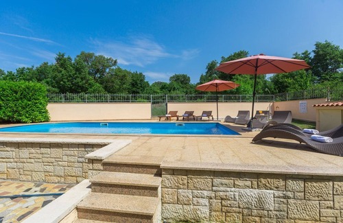 Cervar Apartment | Fantastic flat just 250 metres from the beach with sea views, pool, barbecue area, private parking space