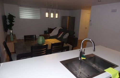 Mirabel Apartment | Feel at home in this 1-bedroom apartment with living room, kitchen and shower.