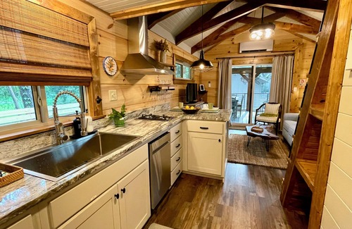 Pawleys Island Cabin | ‘First tiny home in Pawleys Island! Cozy porch + Steps from Golf & Beach.”