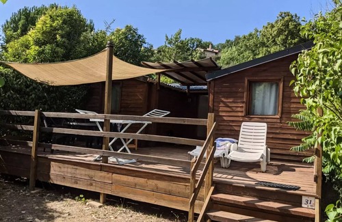Esparron-de-Verdon Ski Chalet | Flower Camping La Beaume * - Chalet 28m2 CONFORT 2 bedrooms + semi-covered terrace 5 people