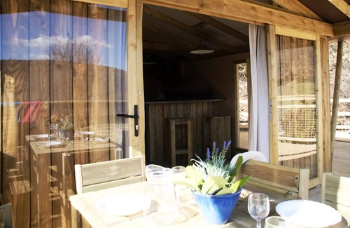 Esparron-de-Verdon House | Flower Camping La Beaume * - Sweet Flower 32m2 PREMIUM 2 bedrooms + covered terrace 5 people