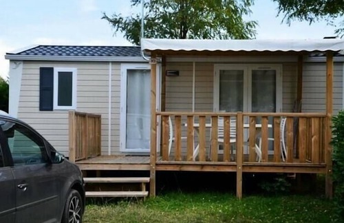 Rieux-de-Pelleport House | Flower Camping LES MIJEANNES * - Mobile-home Premium 29m2 - 2 bedrooms air conditioning +TV + dishwasher 4 people