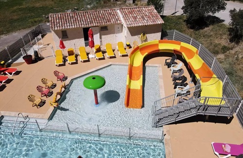 Saint Maime House | Flower Camping La Rivière * - NEW/Mobile home 35m² Premium (3 bedrooms) + Terrace + LV + TV + Air conditioning 7 people