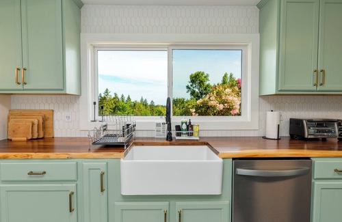 Sequim House | Forest Retreat on 10 Acres , 1 story- ADA home