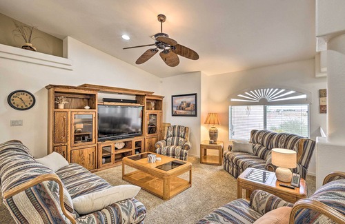 Fort Mohave House | Fort Mohave Desert Oasis w/ Golf Course Views