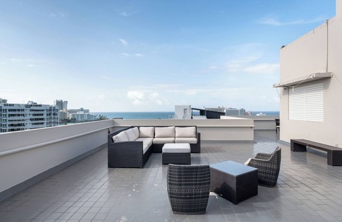 Miramar Apartment | Free Breakfast | Near Condado Beach | Free Parking | Air Conditioner