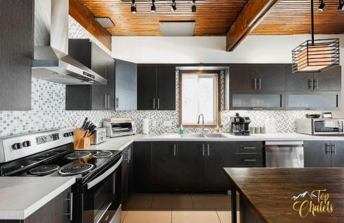 Cheneville Ski Chalet | Front LAKE Simon HOT TUB 6br 17p BEACH private