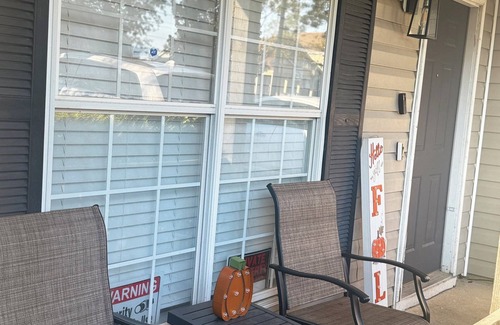 Church Street House | Fully Furnished Modern Home Patio with BBQ Grill for Relaxed Outdoor Living