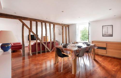 Reau Apartment | Gîte du Clocher - Appt 6p avec terrasse