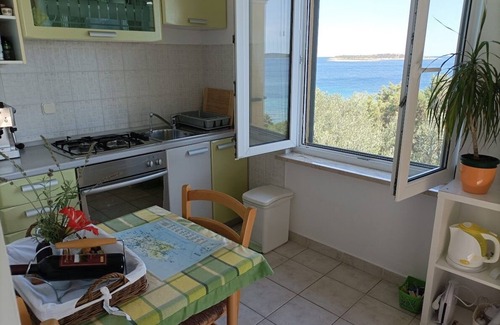 Milna Apartment | Goga,jedan od dva apartmana u kući sa vrtom u prvom redu do mora.