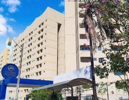 Caldas Novas Apartment | Golden Dolphin Grand Hotel piscinas 24h com roupa de cama e banho gratuito