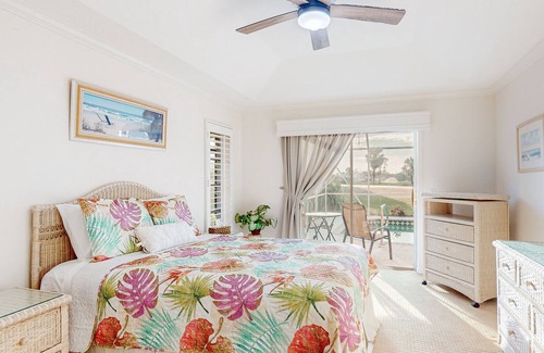 Long Meadow House | Golf course-view retreat with a private, heated pool, lanai, AC, & washer/dryer