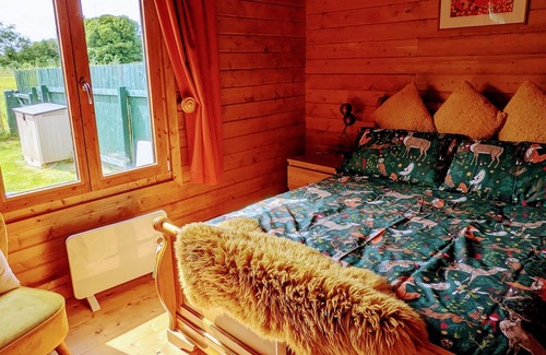 Llanfairpwllgwyngyll Cabin | Gorgeous green log cabin at one with nature on Isle of Anglesey
