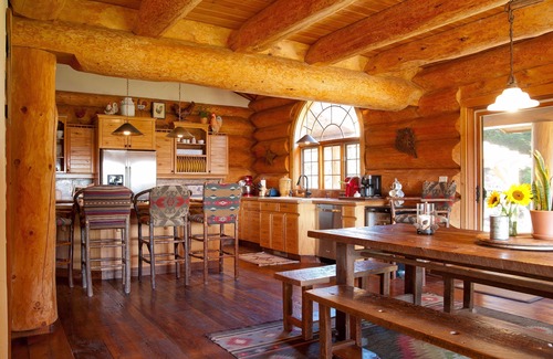 Lompoc House | Gorgeous Log Cabin Home on Working Ranch & Vineyard Estate