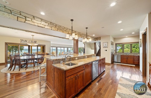 Lake Geneva House | Grand Luxe | Geneva Lakefront Escape | Private Pier | Tennis & Pickleball Court | Views