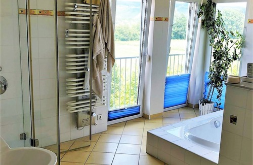 Beutelsbach Apartment | Great big apartment with fireplace and terrace