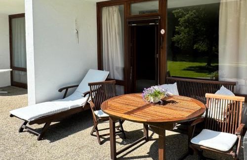Sankt Martin bei Lofer Apartment | Grubhof Scholsspark, Studio Lofer mit Garten und Schwimmbad