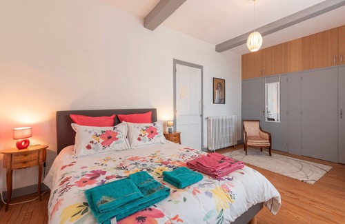 Lagarde Bed & Breakfast | Guest Room 'Chambre Mathilde and Suite' with Mountain View