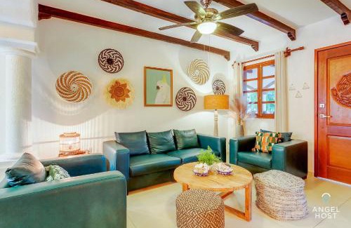 Playacar Fase I Villa | Hacienda-style Villa with Private Pool Steps to Beach